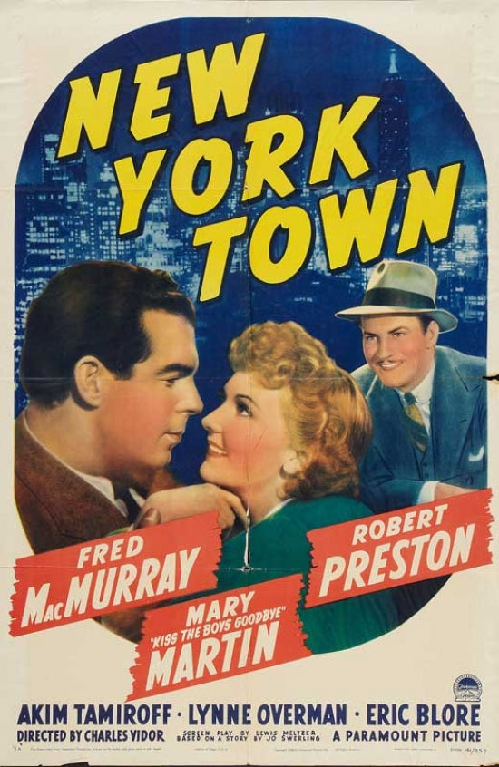 New York Town Movie Poster showcasing vibrant city life.