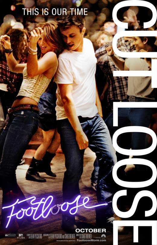 Footloose Movie Poster Print featuring vibrant dance visuals.
