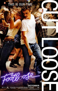 Footloose Movie Poster Print featuring vibrant dance visuals.
