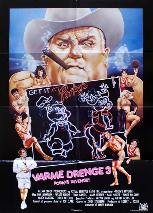 Porky's Revenge Movie Poster Print showcasing comedy film art.