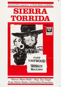 Two Mules for Sister Sarah Movie Poster Print showcasing classic film imagery.