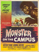Monster on the Campus Movie Poster Print showcasing classic horror film art.