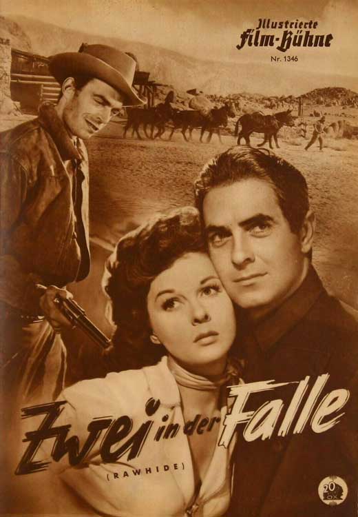 Rawhide Movie Poster Print featuring classic Western film art.