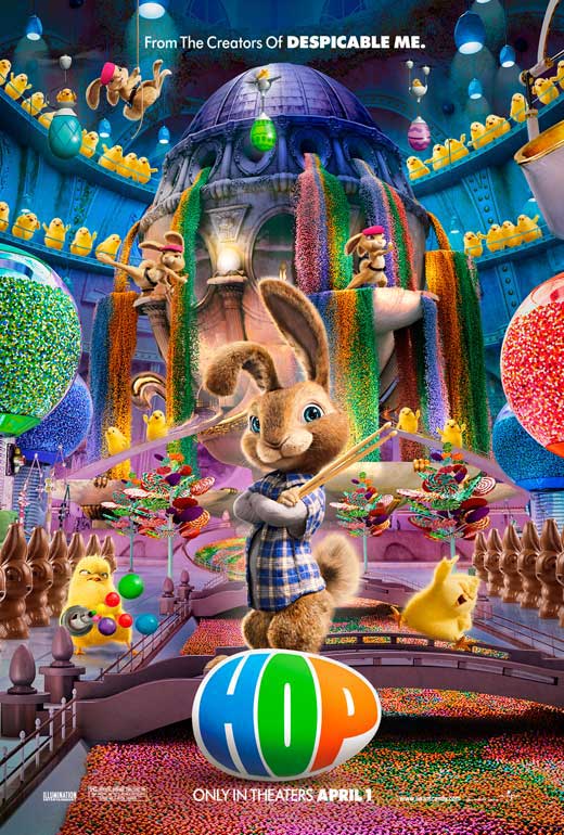 Hop Movie Poster Print featuring colorful and vibrant artwork.