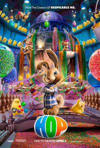 Hop Movie Poster Print featuring colorful and vibrant artwork.