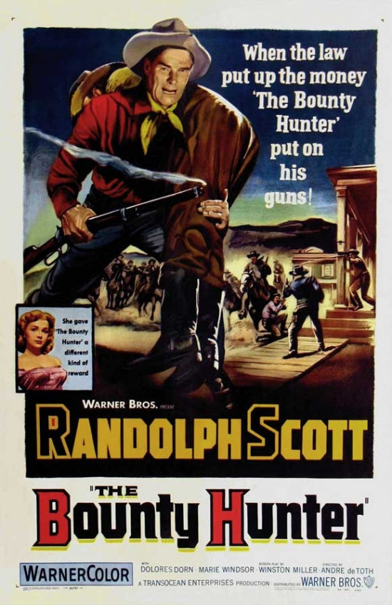 The Bounty Hunter Movie Poster featuring vibrant artwork.