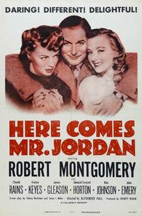 Here Comes Mr. Jordan Movie Poster Print - Classic Cinema Artwork