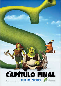 Shrek Forever After Movie Poster Print featuring Shrek and friends