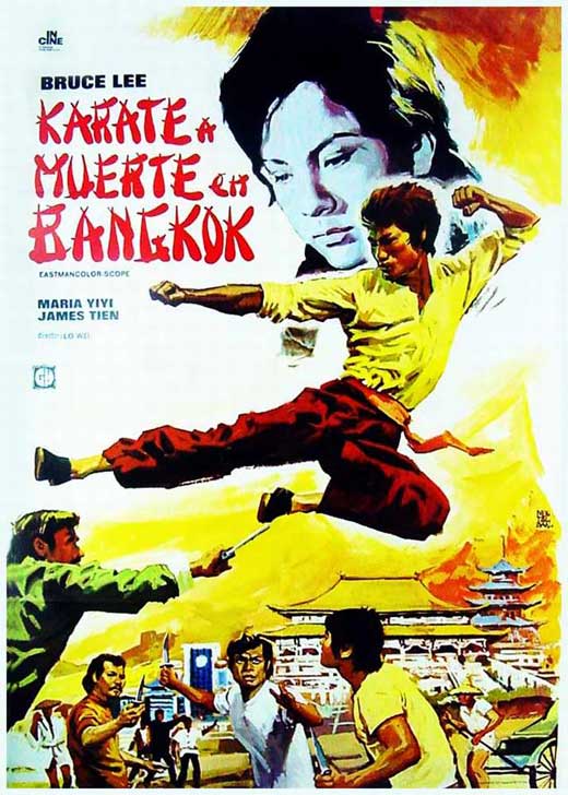 Fists of Fury Movie Poster Print showcasing martial arts action.