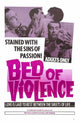 Bed of Violence Movie Poster Print showcasing intense cinematic artwork.