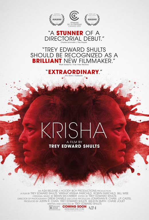 Krisha Movie Poster Print featuring dramatic imagery from the film.
