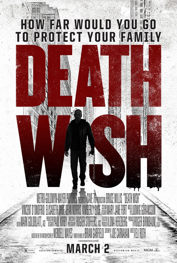 Death Wish Movie Poster Print showcasing classic cinematic art.