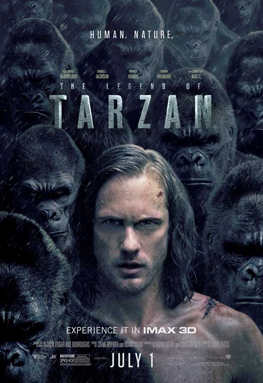 The Legend of Tarzan Movie Poster Print showcasing vibrant colors and adventure themes.