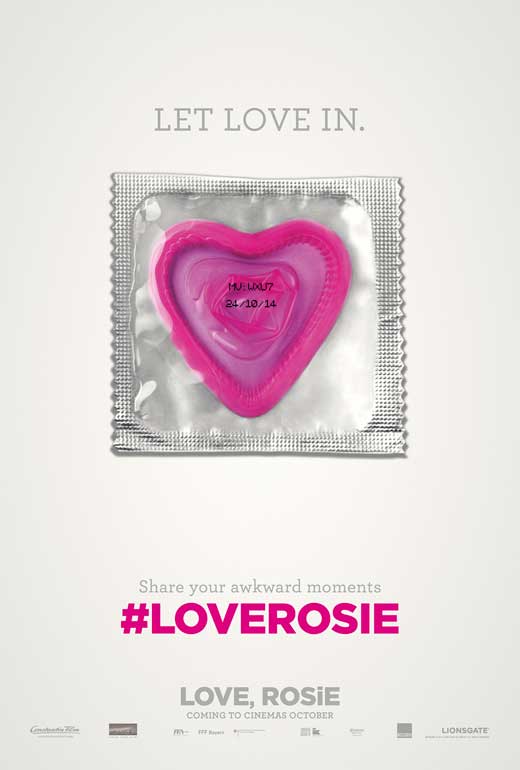 Love, Rosie Movie Poster Print featuring romantic imagery.