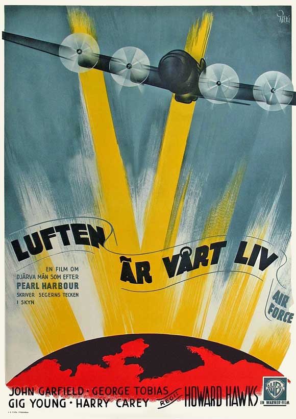 Air Force Movie Poster Print showcasing thrilling aviation imagery.