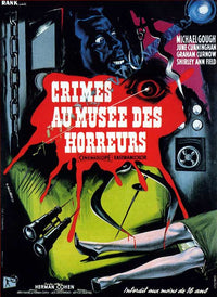 Horrors of the Black Museum Movie Poster Print showcasing classic horror film art.
