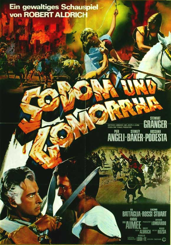 Sodom and Gomorrah Movie Poster Print showcasing dramatic cinematic art