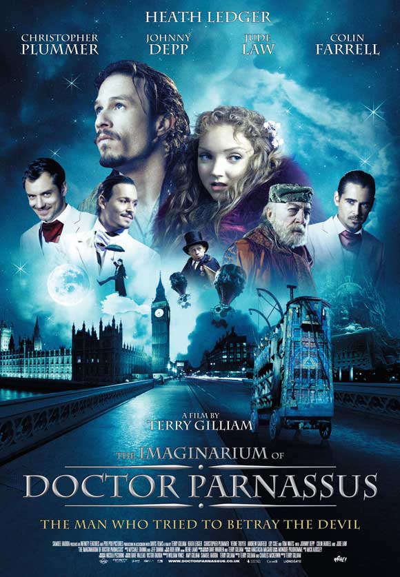 The Imaginarium of Doctor Parnassus Movie Poster Print featuring surreal artwork.
