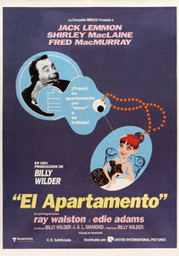 The Apartment Movie Poster Print showcasing classic film artwork.