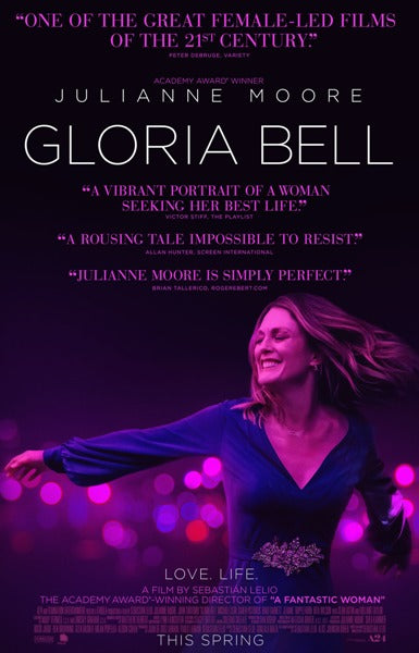 Gloria Bell Movie Poster Print showcasing vibrant imagery and cinematic charm.