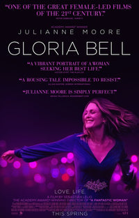 Gloria Bell Movie Poster Print showcasing vibrant imagery and cinematic charm.