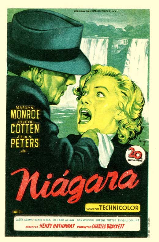 Niagara Movie Poster Print showcasing classic film art