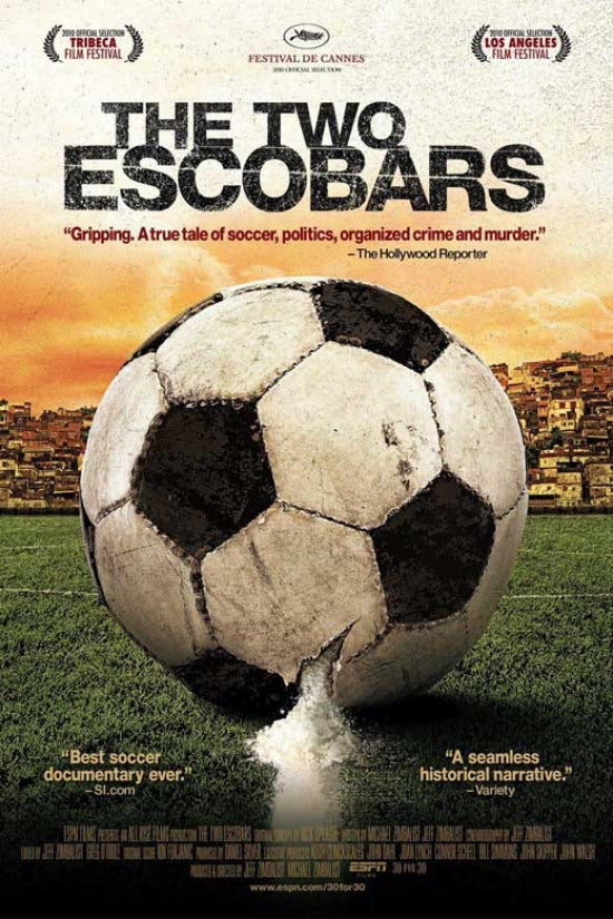 The Two Escobars Movie Poster Print showcasing the documentary's theme.
