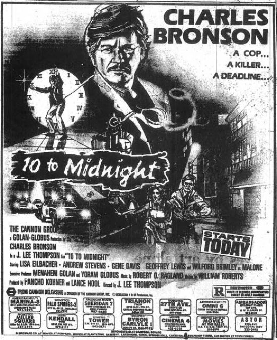 10 to Midnight Movie Poster Print showcasing cinematic art