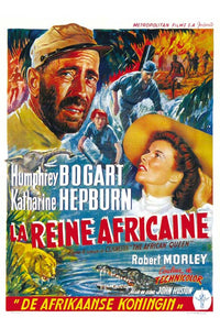 The African Queen Movie Poster Print showcasing cinematic adventure.