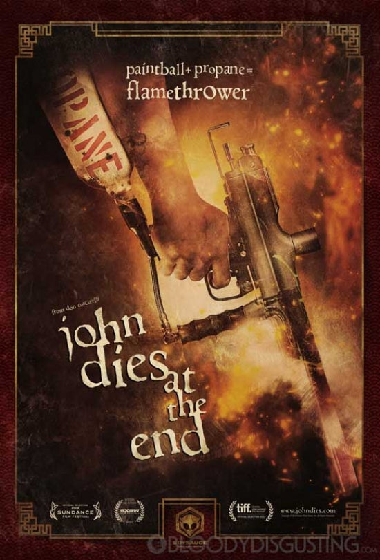 John Dies at the End Movie Poster Print showcasing horror and humor.