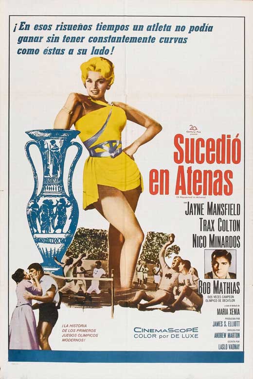 It Happened in Athens Movie Poster Print showcasing classic cinema.