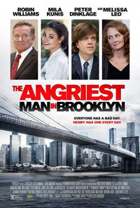 The Angriest Man in Brooklyn movie poster print featuring vibrant colors and detailed imagery.