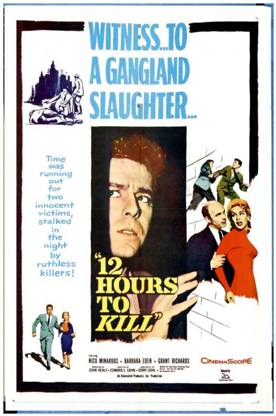 Twelve Hours to Kill Movie Poster Print showcasing cinematic artwork.