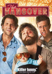 The Hangover Movie Poster Print featuring a vibrant design.