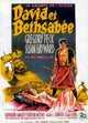 David and Bathsheba Movie Poster Print showcasing classic themes.