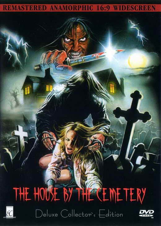 The House by the Cemetery Movie Poster Print showcasing classic horror theme