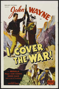 I Cover the War Movie Poster Print showcasing dramatic wartime imagery.
