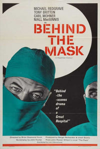 Behind the Mask Movie Poster Print showcasing horror and humor.