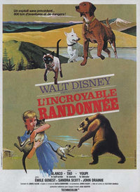 The Incredible Journey Movie Poster Print showcasing a classic adventure.