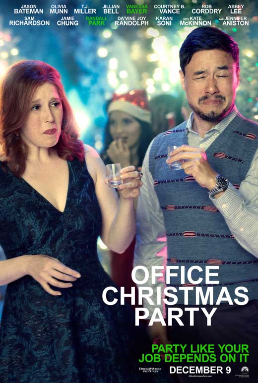 Office Christmas Party Movie Poster Print featuring festive comedy theme.