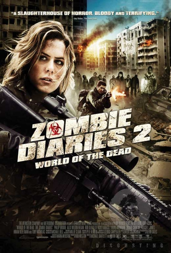 Zombie Diaries 2 Movie Poster Print featuring dramatic horror imagery.