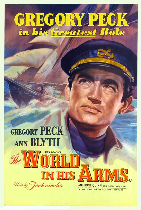 The World in His Arms Movie Poster Print featuring classic film artwork.