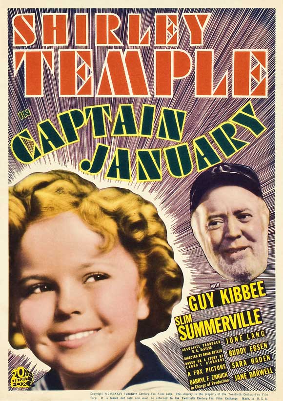 Captain January Movie Poster Print showcasing classic film charm.
