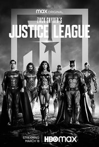 Zack Snyder's Justice League Movie Poster Print featuring iconic superhero imagery.