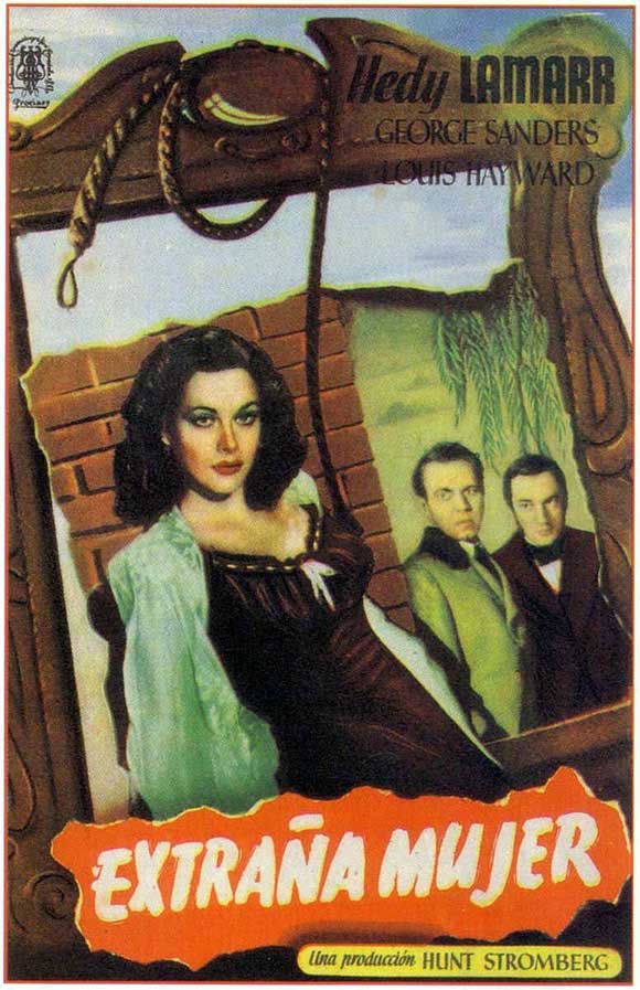 The Strange Woman Movie Poster Print featuring classic film art