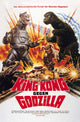 Godzilla vs. Bionic Monster Movie Poster Print featuring iconic monsters in battle.