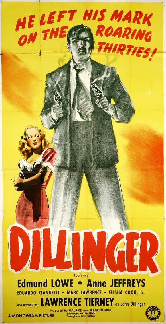 Dillinger Movie Poster Print featuring iconic film art.