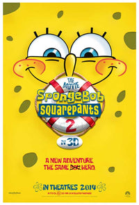 The SpongeBob Movie: Sponge Out of Water Poster Print featuring colorful characters.