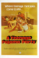 Teenage Pajama Party Movie Poster Print featuring vibrant colors and fun design.
