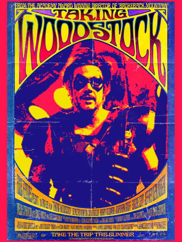 Taking Woodstock Movie Poster Print capturing the spirit of the iconic festival.